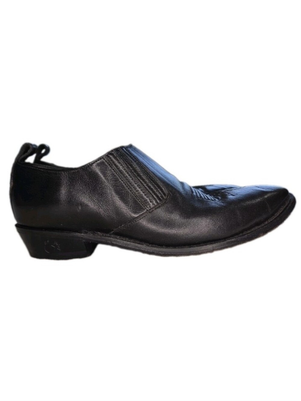 Evenin' Star Boot Company Dance Western Booties Women's Size 8B Black Leather